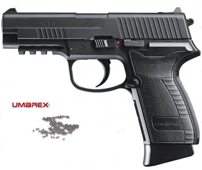 Pistolet  Umarex  HPP  bronzé «  Airguns »  Co2  Billes Acier Cal 4.5