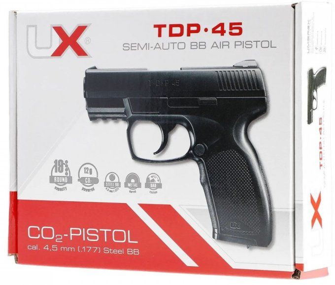Pistolet umarex  TDP 45 «  Airguns »  Co2  Billes Acier Cal 4.5