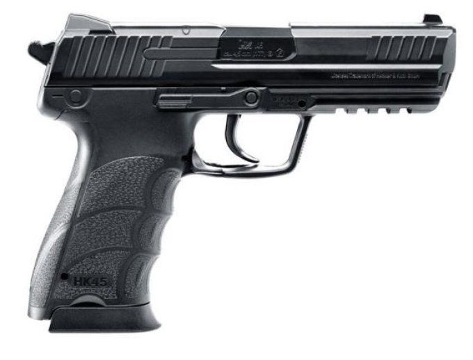 Pistolet  HK 45 Black «  Airguns »  Co2  Billes Acier Cal 4.5