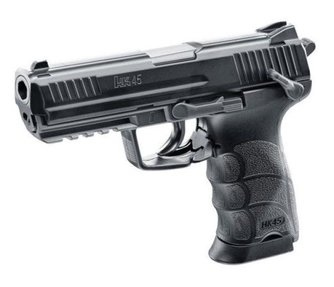 Pistolet  HK 45 Black «  Airguns »  Co2  Billes Acier Cal 4.5
