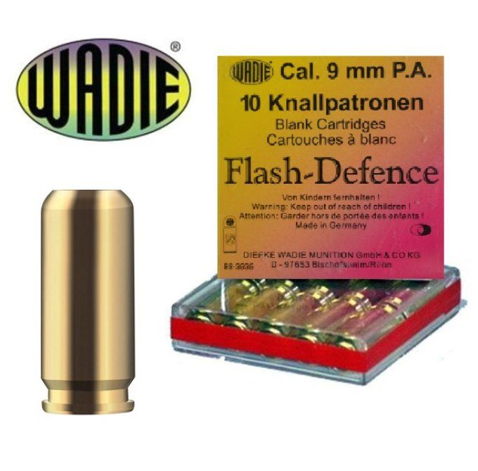Cartouches de Défense FLASH Cal. 9 mm PAK Pistolet