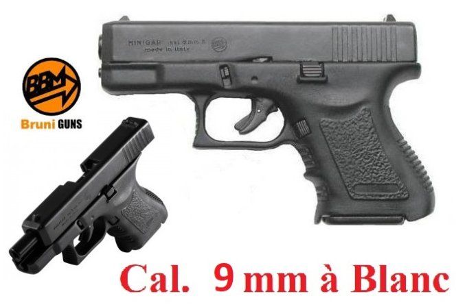 Pistolet Mini GAP 9 mm réplique du mini Glock