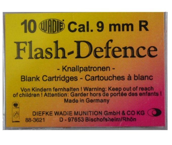 Cartouches de Défense FLASH  Cal. 9 mm/ 380 revolver