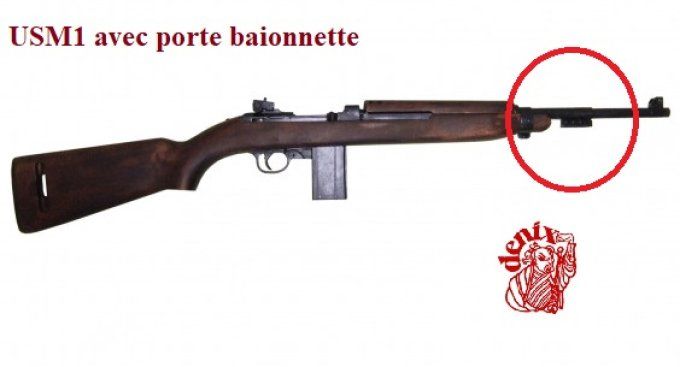 Réplique  Fusil usm1 avec porte Baïonnette sans Bretelle