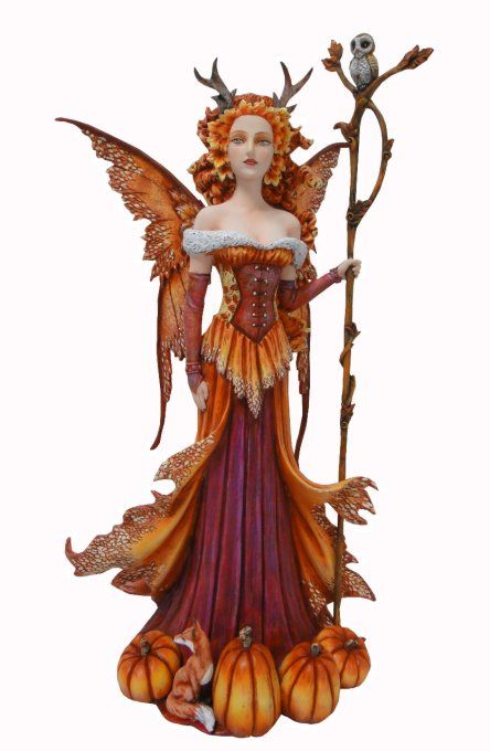 Grande Fée  Amy Brown Pumpkin Queen  de  44 cm