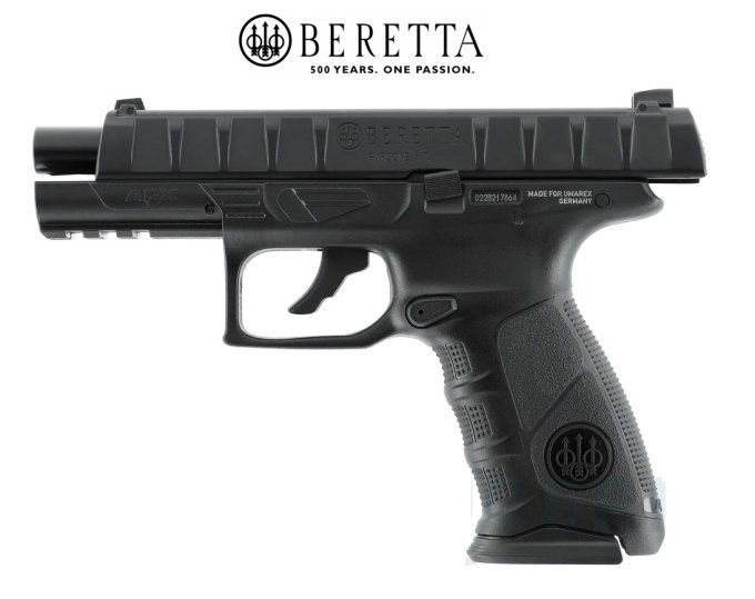 Pistolet  beretta APX Black «  Airguns »  Co2  Billes Acier Cal 4.5