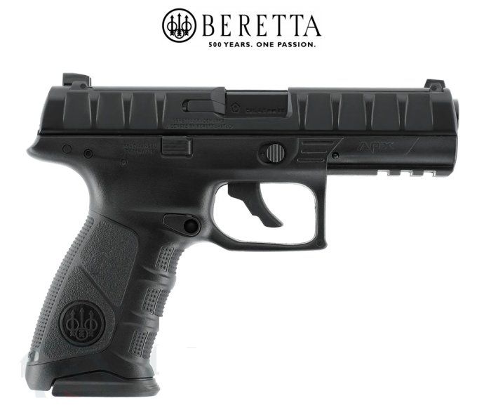 Pistolet  beretta APX Black «  Airguns »  Co2  Billes Acier Cal 4.5