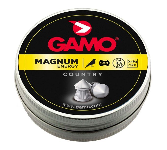 Plombs Gamo magnum enrgy « Tête POINTUE » Cal 4.5 mm
