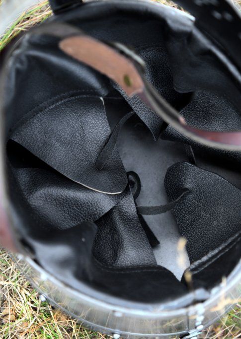 Casque de Croisé, de Templier ( Chrome ) en acier