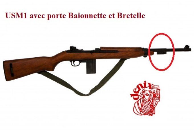 Réplique  Fusil usm1 avec porte Baïonnette ET Bretelle