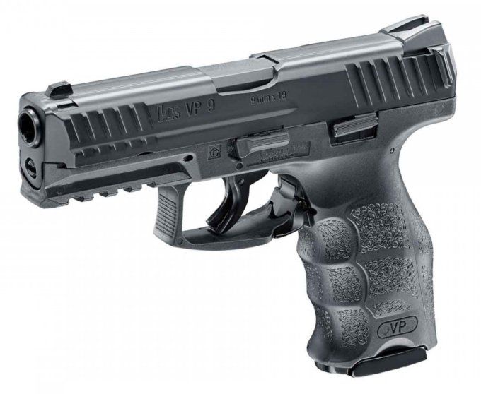 Pistolet  HK  VP9 Black «  Airguns »  Co2  Billes Acier Cal 4.5