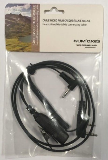 Cable micro casque et talkie 3.5 mm  Num’Axes