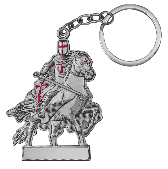Porte clés  templier à cheval