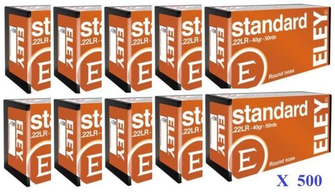 Cartouches 22LR ELEY  STANDARD  boite de 500