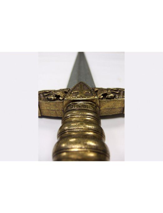 Epée de Chevalier Templier avec fourreau Rouge tressé de 110 cm