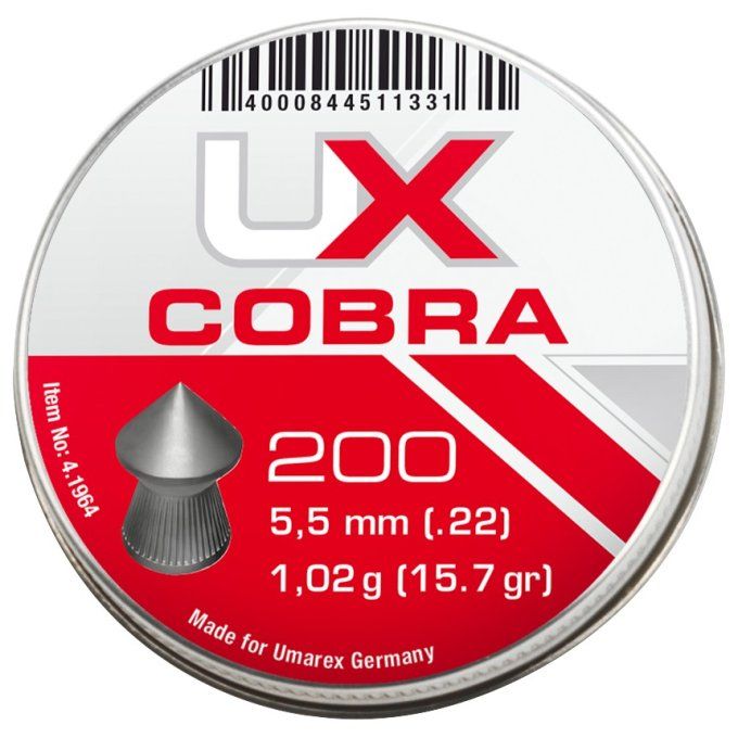 Plombs Cobra umarex « Tête POINTUE » Cal 5.5 mm  5 X 200