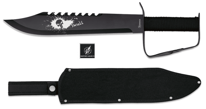 Machette de brousse Punicher noir