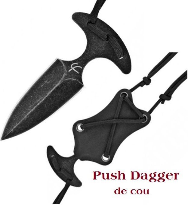 Push-Dagger moyen FP lame de 6 cm