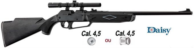 Carabine multi pompe Daisy Modèle 880 –BBS ET Diabolo Cal 4.5  /13 Joules