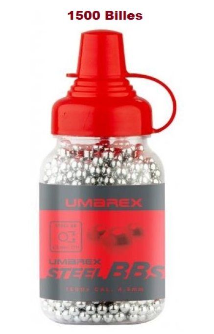 Biberon de 1500 BILLES Acier umarex de Cal. 4.5 mm