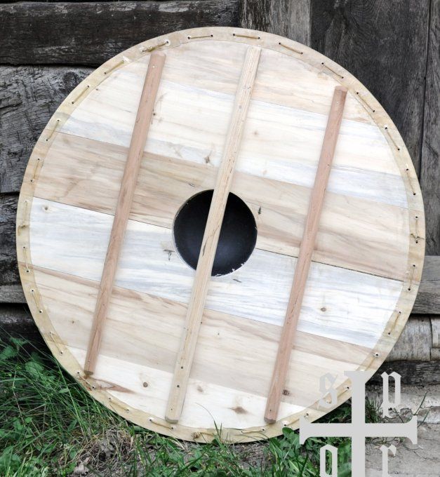 Bouclier vikink  bois et toile