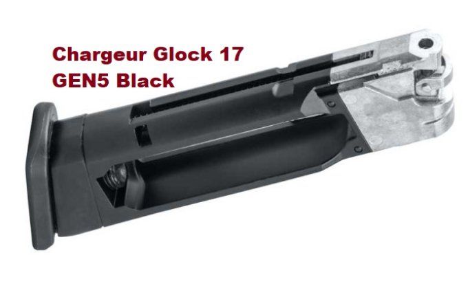 Chargeur pour  Glock 17 Gen5  Co2  Billes Acier Cal 4.5