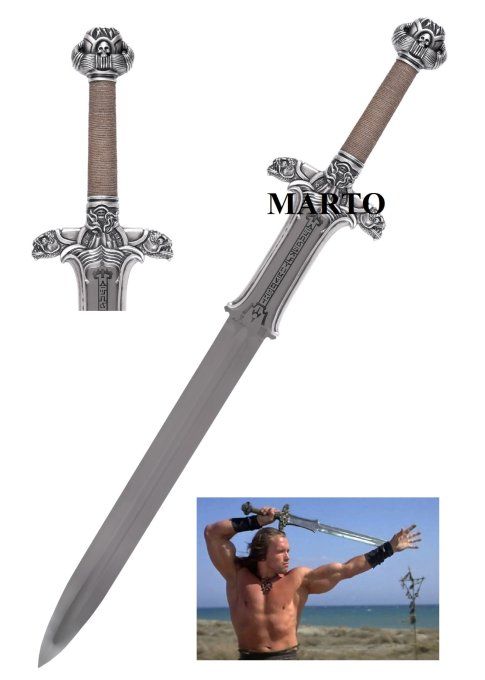 Epée Conan le Barbare  argenté /  Marto    