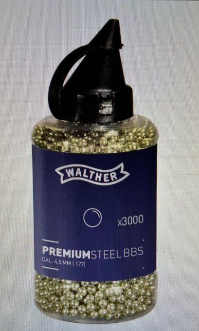 Biberon de 3000 BILLES Acier  walther de Cal. 4.5 mm