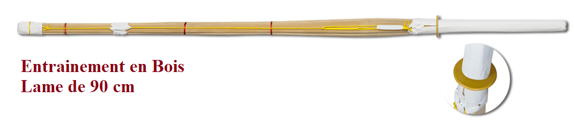 Katana Bois d’entrainement lame de 90 cm