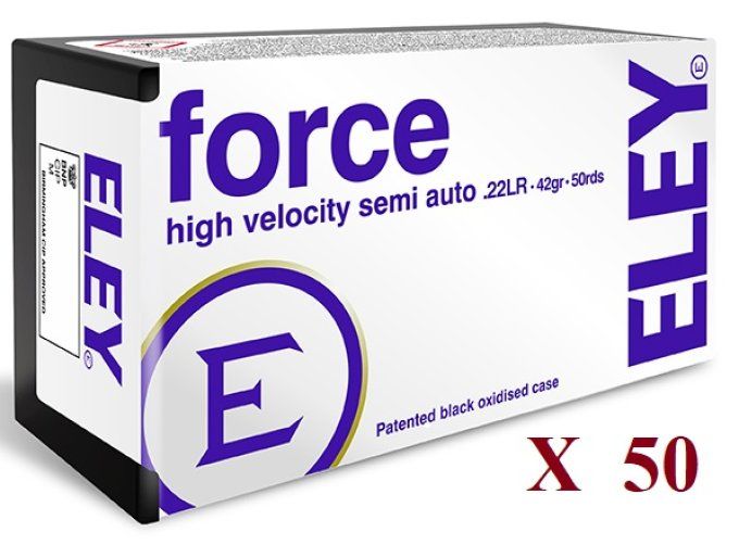 Cartouches 22LR ELEY  FORCE  boite de 50