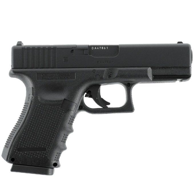 Pistolet  Glock 19 Gen4 MOS «  Airguns »  Co2  Billes Acier Cal 4.5