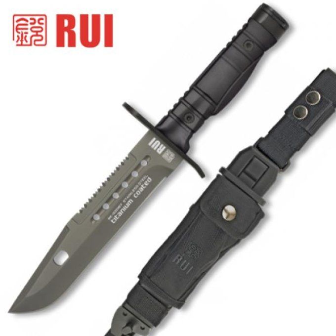 Poignard Baionnette TACTICAL RUI Noir