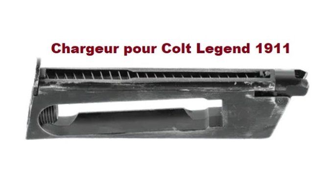 Chargeur pour Pistolet Legends 1911 -  Co2  Billes Acier Cal 4.5