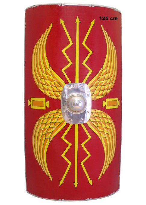 Scutum  authentique bouclier Legionnaire Romain en bois de 125 cm