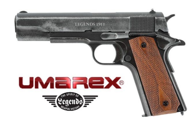 Pistolet  Legends 1911 Antique «  Airguns »  Co2  Billes Acier Cal 4.5