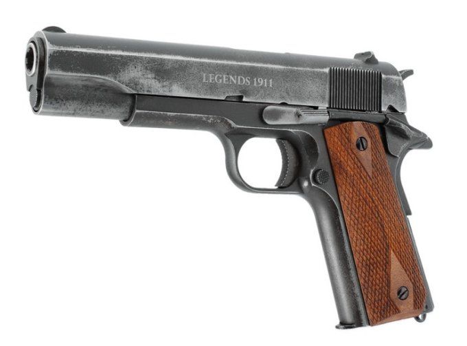 Pistolet  Legends 1911 Antique «  Airguns »  Co2  Billes Acier Cal 4.5