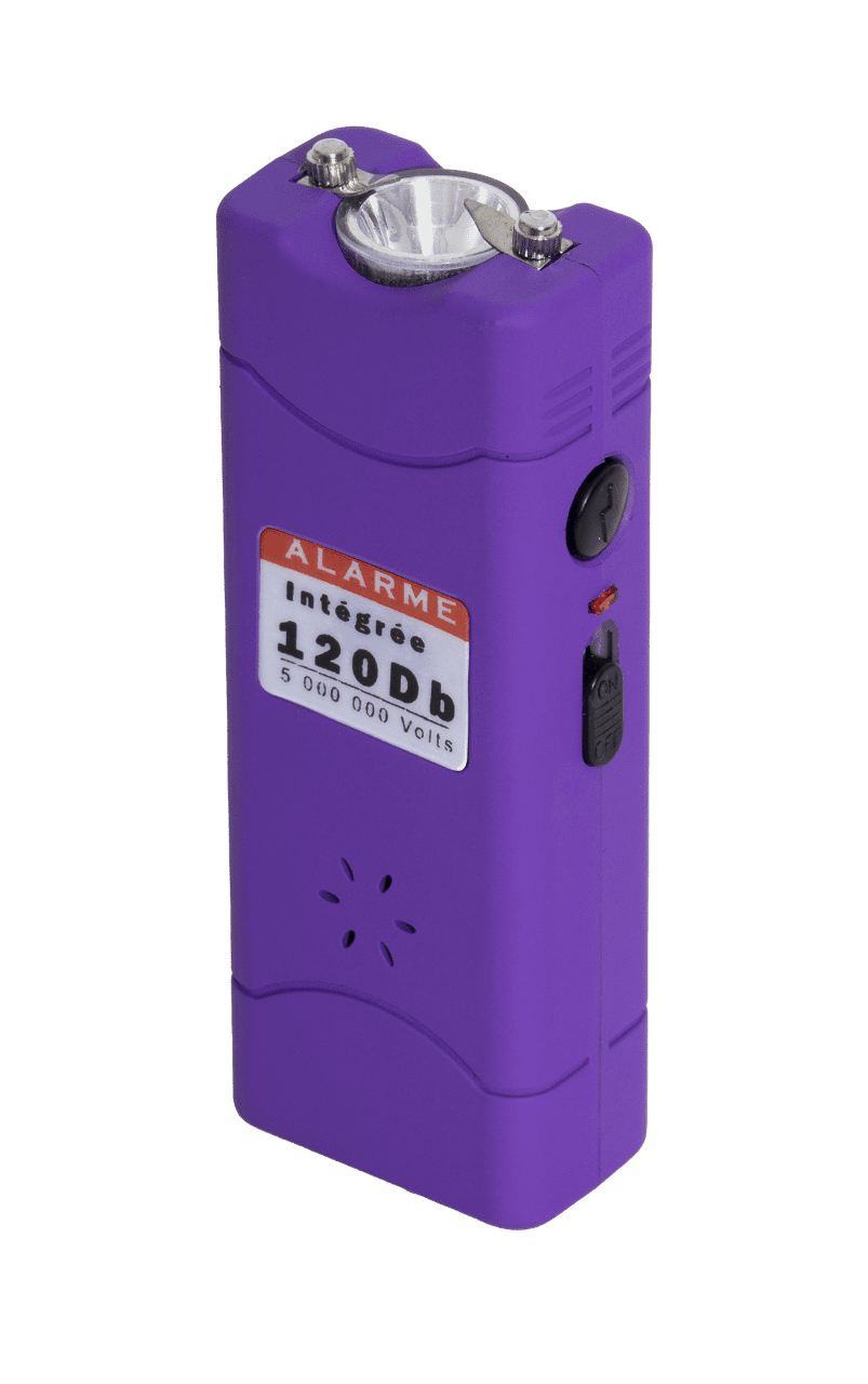 Shocker électrique Violet  lampe + alarme de 5 000 000 Volts