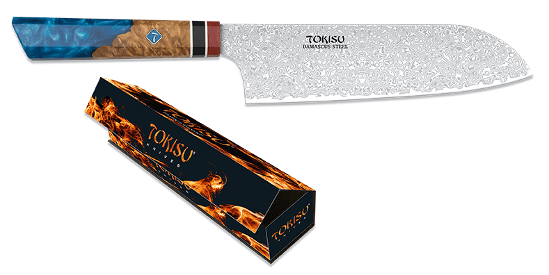 Couteau cuisine santoku damas lame de 19.50 cm « TOKISU »