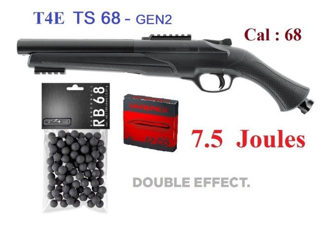 Pack  prêt à tirer Fusil TS 68 Gen2  T4E – Cal 68 ( 7.5 joules)