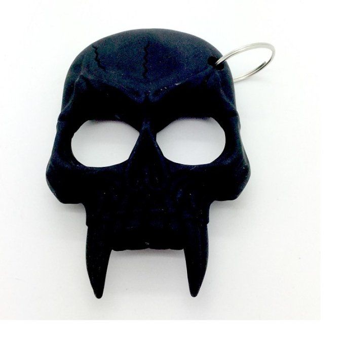 Poing Américain porte clé tête de mort en ABS