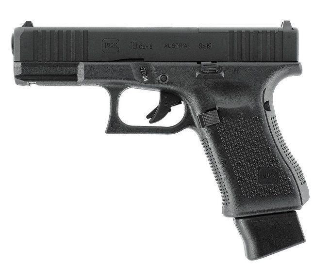 Pistolet  Glock 19 Gen5 MOS «  Airguns »  Co2  Billes Acier Cal 4.5