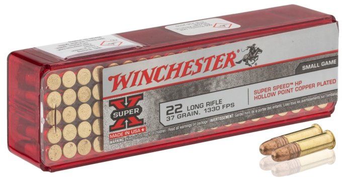 Cartouches  super X Cal.22LR   boite de 100