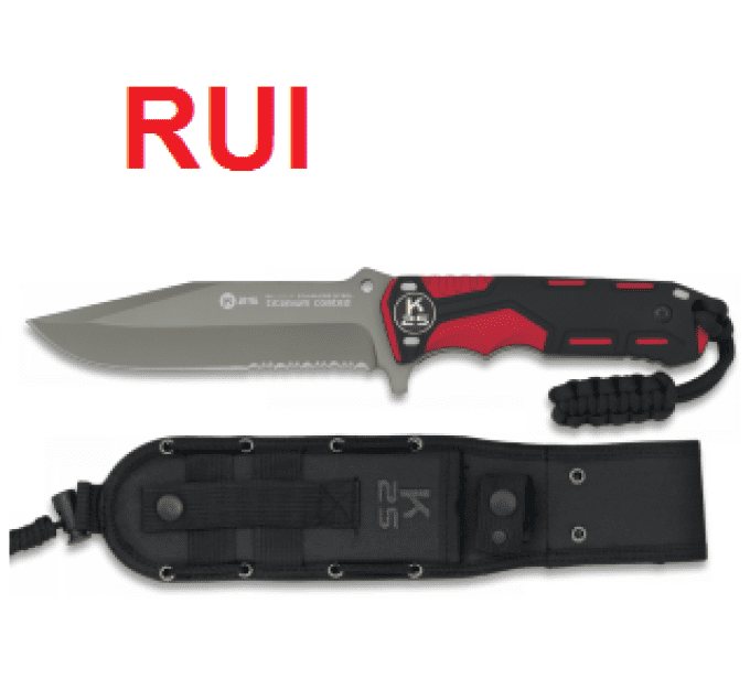 Poignard TACTICAL RUI Noir et Rouge
