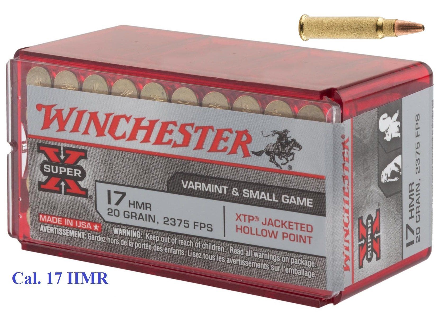 Cartouches  super-X   Cal. 17 HMR