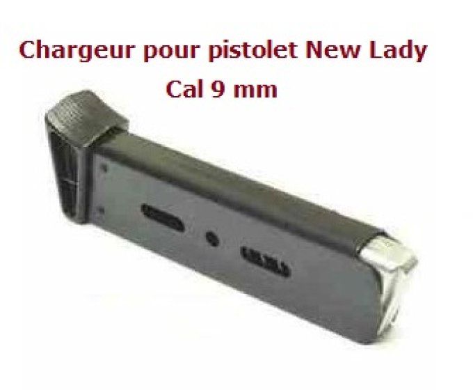 56  Chargeur seul pour Pistolet Police New Lady Cal 9 mm