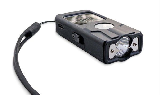 Shocker électrique Lampe de poche Bleu de 4 000 000 Volts   (Type Taser)