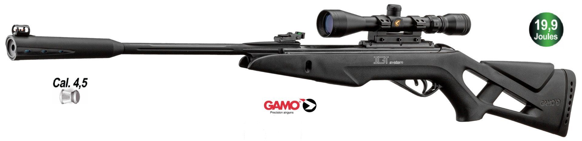 Carabine Gamo Whisper IGT + Lunette 3-9 x 40 - Cal 4.5