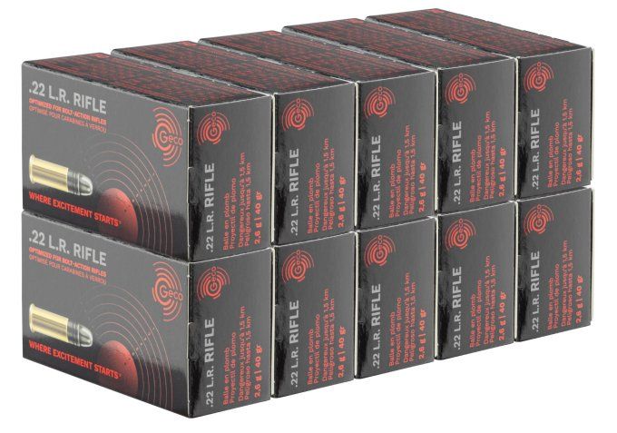 Cartouches  22LR  Geco Riffle  X 500