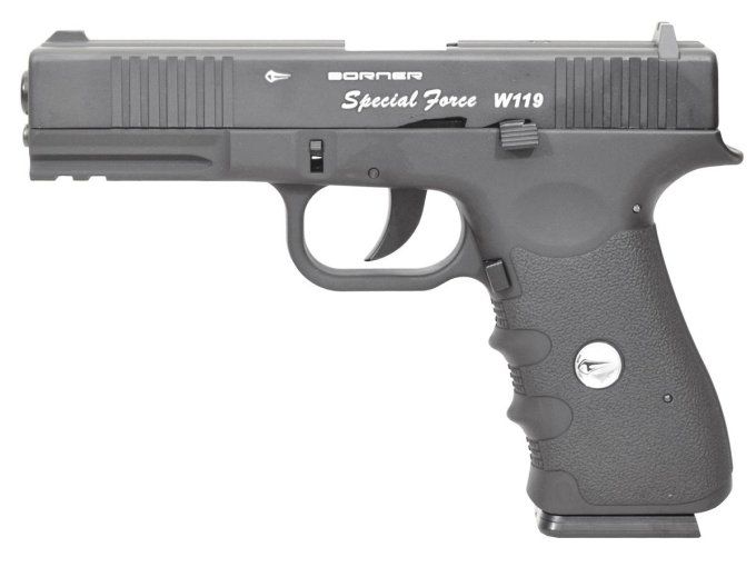 Pistolet  Borner W119 Blowback full métal  Co2  Billes Acier Cal 4.5