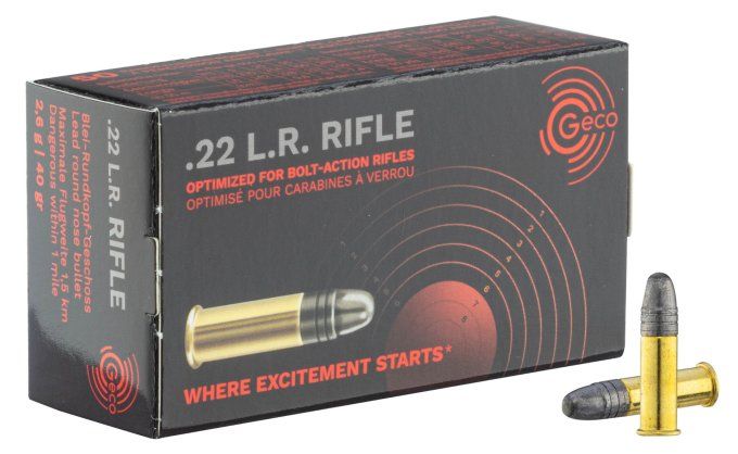 Cartouches  22LR  Geco Riffle  X 50